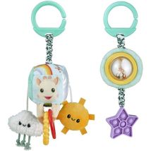 Jouets D'Éveil Suspendus - Sophie La Girafe - Duo Sensoriel - Multi-activités - Facile À Suspendre