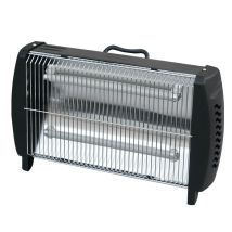 Stufa Elettrica 2 Elementi Steatite 1200W – Riscaldamento per ambienti fino a 60 mq – Potenza 600/1200 W – ECM