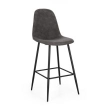 Tabouret De Bar En Acier, Noir/gris Foncé