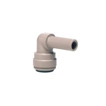 John Guest Speedfit - Codo Igual De Acetal, Gris, Vástago Liso De 1/4