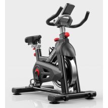 Fit4you - Exercise Bike Indoor Cycling Home Gym Workout Cardio Fitness Lcd Monitor Black