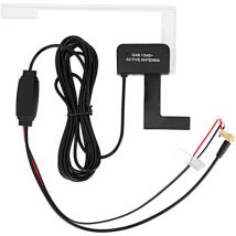 Vtizikl Antenne De Voiture Fil De Voiture De 3 Mètres Antenne Dissimulée Par Patch Radio Numérique 20db Adhésif Antenne Dab Smb 12v