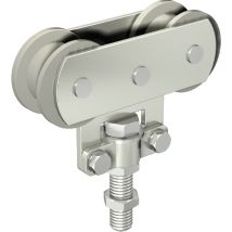 MANTION – Montaggio sul bordo 75KG – Forza massima 75 Kg, Compatibilità guida tubolare 50 x 40 mm – 255A