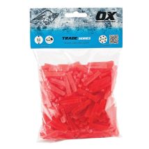 Ox-t160605 Distanziatori Per Piastrelle A Forma Di Cuneo, Rosso, 5mm (500 Pcs) - Ox Tools