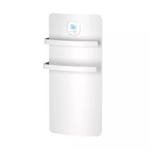 Noirot - Radiador Toallero Anuri Rx De Aluminio Con Ventilador, 1200 W, 36,6 X 74,1 X 17,4 Cm, Programable, Detección De Ventanas, Color Blanco.