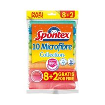 Spontex Mikrofasertücher Mehrfarbig Packung Mit 10