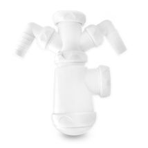 Artic - Sifón Botella Extensible Con Toma Para Lavadora Doble