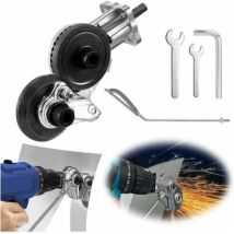 Grignoteuse De Tôle, Coupeplaque De Forage Électrique Coupegrignoteuse De Tôle À Double Tête Pour Couper Le Fer, L'Acier, Le Cuivre, L'Aluminium (