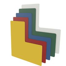 Bodenmarkierung L-Form rot 50mm – Kunststoff – 10 Stück