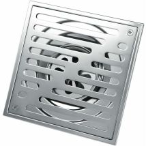 Benobby Kids - Shining House Desagüe De Piso Cuadrado De Acero Inoxidable Antiolor Para Baño, Desagüe Para Ducha, Gran Calibre (150 150 Mm)
