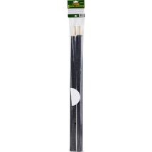 Favorit - Handfackeln Extra Lang Schwarz, 2er Pack Gartenfackeln & Kerzen
