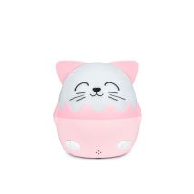 Big Ben - Lampada Notturna Musicale Senza Fili Bigben Con Proiezione Gatto Mia Bianco E Rosa