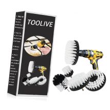 Bohrmaschinen-reinigungsbürste, 5 Stück, Bohrbürste Für Auto, Fliesen, Teppich, Badewanne, Küche, Wc, Weiß