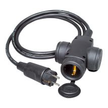 Kopp - Triple Aereo Bipolar H07rn-f 3g1,5mm² Con Clavija, 1,5m.