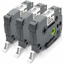 9mm Compatibile Per Brother Tze-221 Tze221 Tz-221 Tze 9mm Nero Su Bianco Laminato Per Brother Pt-h100lb H107b E110 H200 H110 1250 P300bt H101c D200 