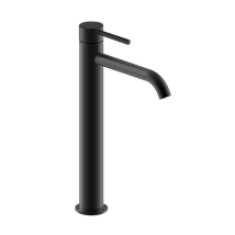 Grifo Mezclador Para Lavabo De Caño Alto Paini Cox Slim, Negro Mate