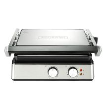 Grill Bourgini – 2000 W – Superficie de cocción 28 x 24 cm – Compacto y fácil de limpiar