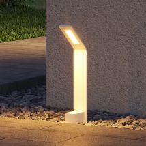 Doporro Lámpara De Jardín 3000k, Luz De Jardín Ip65 Bolardos Led Externos 12,8x9,8x40,8cm En Aluminio Para Jardines, Parques, Zonas Residenciales Y 