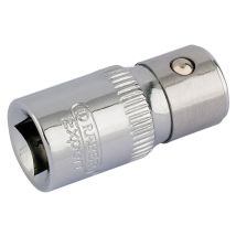 Draper Tools – ¼-Inch Drive Socket with Hex Bit Holder – Chrome Vanadium Steel – Durable and Corrosion Resistant