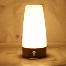 Lampada Da Tavolo A Led Con Sensore Pir, Luce Notturna Da Comodino, 3 Modalità, Lampada Da Scrivania, Moderna, Luce Notturna Per Camera Da Letto, 