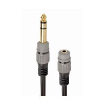 Gembird A-63m35f-0.2m Cable De Audio 0.2 M 6.35mm 3.5mm Schwarz