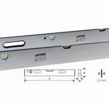 Stadia In Alluminio Con Livelle Mod. Stout 200 Cm Sezione 22x100 Mm Maurer Plus