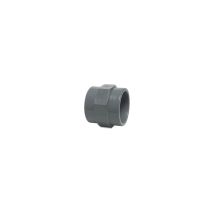 Bevo - Mega Gewindemuffe Pvc-u 25 Mm X 3/4 Zoll Klebemuffe X Innengewinde 10 Bar, Grau