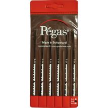 Pegas – ps906x6di – Set di lame per seghe da traforo 6pz – 130mm – Compatibile con seghe Pegas