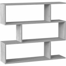 Estantería baja Athena cemento – 97 cm alto – 110 cm ancho – 25 cm profundidad – Tablero de partículas melaminizado