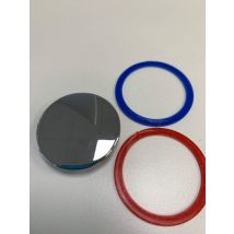 Rubinetteriashop - Placchetta Per Rubinetti 2 Maniglie Standard 36mm Cromo