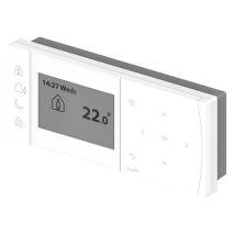 Termostato ambiente elettronico a batteria TPOne-B – 087N7851 – Programmazione indipendente 7 giorni, risparmio energetico 10% – Colore bianco, IP20