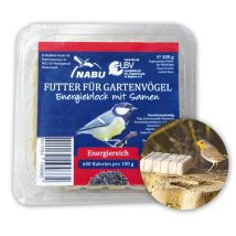 Energieblock mit Sonnenblumenkernen für Vögel – 300 g – vom NABU empfohlen – 11 x 10 x 3 cm