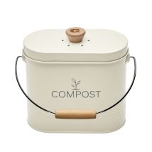 Secchio Ovale Beige Per Compost Da 3 Litri Con Filtro - 040623 - Guillouard