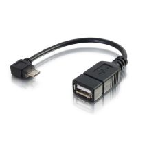 C2g - Usb Micro-b Auf Usb Otg Geräteadapter - Kabeladapter (usb Micro-b, Usb-a, Stecker/buchse, 0,15 M, Schwarz)