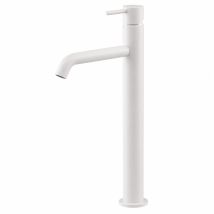 Gattoni Rubinetteria - Hochmattweißer Waschtischmischer Gattoni Easy 2384/23bo Weiß Matt - Ohne Ablaufgarnitur