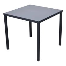 Table En Métal Autonivelante Pour L'Extérieur - 70x70 Gris