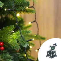 Mantello Di Luci Per Albero Di Natale Da 200cm 280 Led Bianco Caldo Wisdom