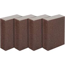Lycxames - Set Of 4 Sanding Sponges/blocks For Wet And Dry Surfaces, Fine Sanding (from 240 To 320).