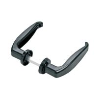 Maniglia per cancelli scorrevoli nera in alluminio – Lunghezza 109 mm – Comunello