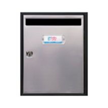 Vertikaler Innen-/außenbriefkasten Teide Matte Inox 300x240x80mm 15828