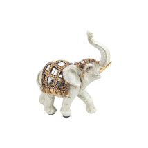 Zen Et Ethnique - Signes Grimalt Figura Africana Y Elefante Figuras Figura Elefante Africanas Y Elefantes Blanco 5x11x12cm 20240
