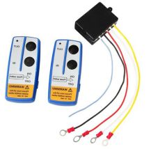 2pcs 12v Wireless Winch Remote Control, Heavy Duty, 78''/20m Remote Range, With Indicator Light For Jeep Atv Suv