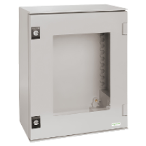 Schneider Electric - Thalassa Plm - Coffret Polyester 530x430x200 - Porte Vitrée - Ip66 Ral 7035 - Nsyplm54tg