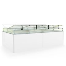 Châssis De Jardin En Aluminium / Plaques Double Paroi Serre Pour Plantes Pour Jardin, Balcon, Fenêtre De Toit Avec Ouverture, Résistant Aux Uv Et Aux 