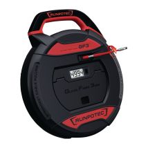 Runpotec - Tirador De Cable Gf3 Cinta-l.20m Doblado-r.38mm Contador De Metros