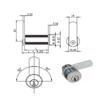 Cilindro Levetta 41 mm – Diámetro 20 mm – 2 llaves – Latón