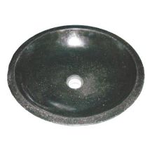 Ondee - Zen - Vasque Bol À Poser Heloise - Noire -44cm - Terrazzo - Sans Trop Plein