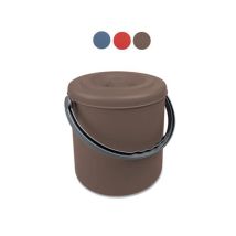 Poubelle ronde Eureka Blu Palace L 20 – Jardin piscine – Matières, Volume, Largeur, Hauteur, Longueur