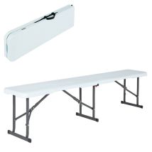 Banco Lifetime Blanco Plegable 183 X 42 X 29 Cm