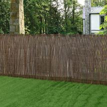 Valla de sauce 5 m x 2 m – Protección y privacidad para jardín – Material natural